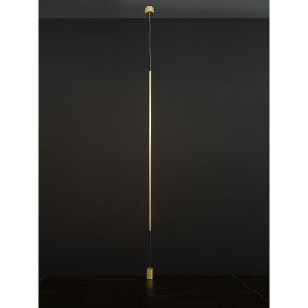 Medeninasta aluminijasta LED stoječa svetilka (višina 300 cm) Elettra – Nova Luce-image-1
