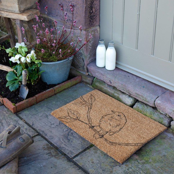 Predpražnik iz kokosovih vlaken 40x60 cm Pencil Robin – Artsy Doormats-image-3