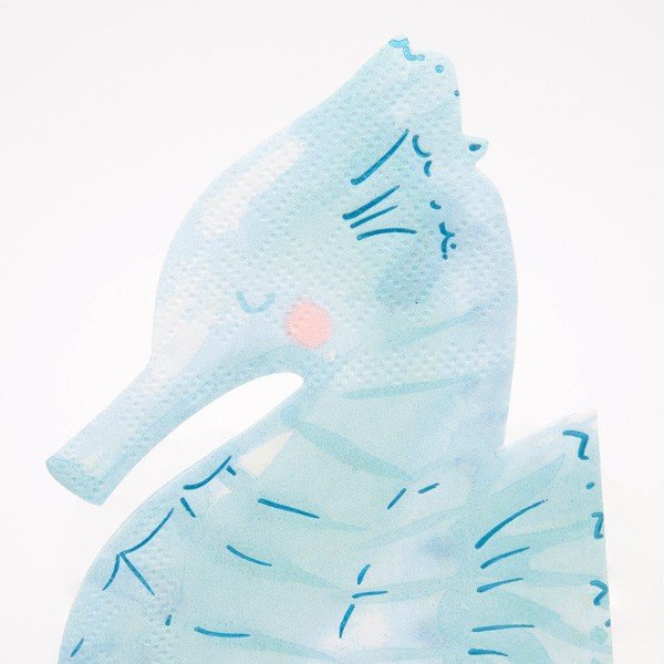 Papirnati prtički v kompletu 16 ks Seahorse – Meri Meri-image-3