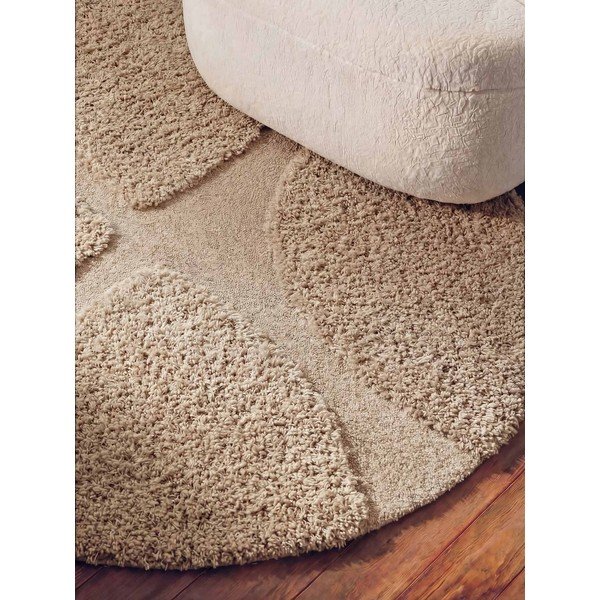 Bež ročno tkana okrogla preproga ø 160 cm Lambeth Jasper – Ted Baker-image-3