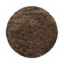 Temno rjava okrogla preproga ø 160 cm Fluffy – Ayyildiz Carpets
