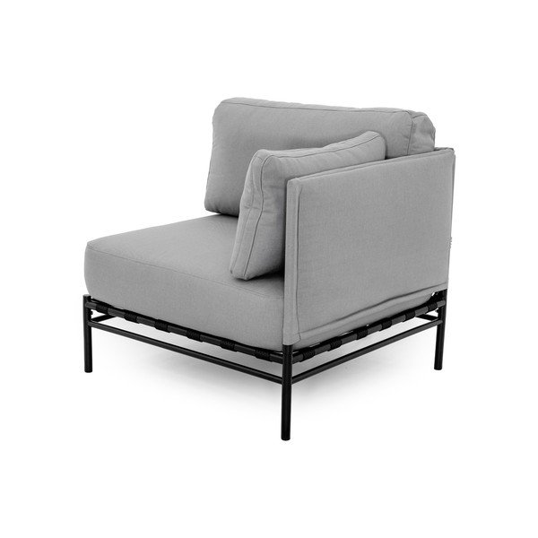 Svetlo siv modul vrtne sedežne garniture (s kotom po izbiri) Dandy – Sit Sit-image-3