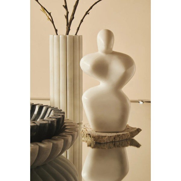 Bela vaza iz marmorja (višina 20 cm) Savio – Premier Housewares-image-2