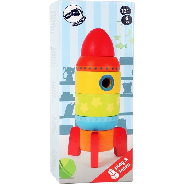 Otroška lesena igrača Legler Rocket-image-1