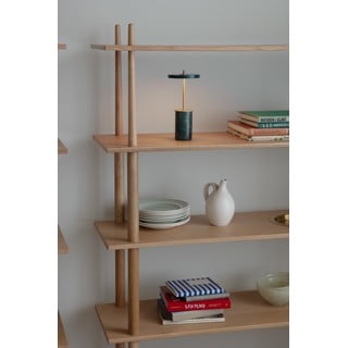 Zelena marmorna LED zatemnitvena namizna svetilka s kovinskim senčnikom (višina 25,5 cm) Asteria Move Mini – UMAGE