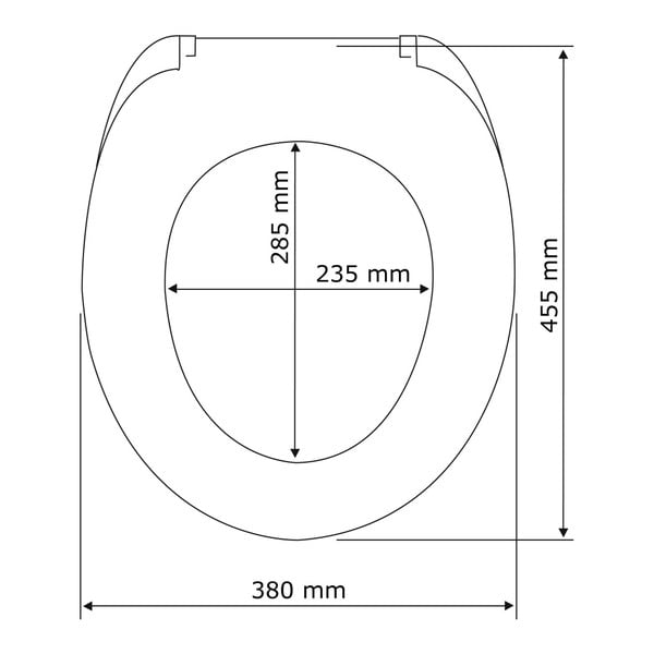 Deska za WC školjko s počasnim zapiranjem Wenko Pop Art, 45 x 37,5 cm-image-3