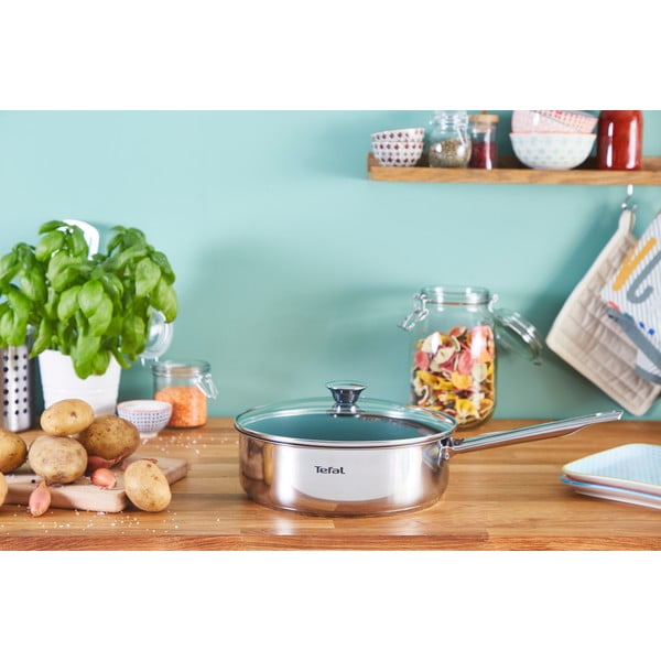 Ponev s pokrovko iz nerjavečega jekla ø 24 cm Cook Eat – Tefal-image-1