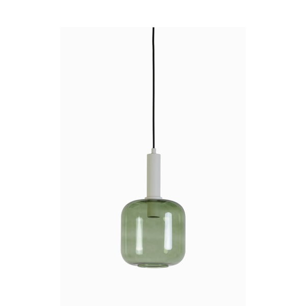 Zelena stropna svetilka s steklenim senčnikom ø 21 cm Lekar - Light & Living