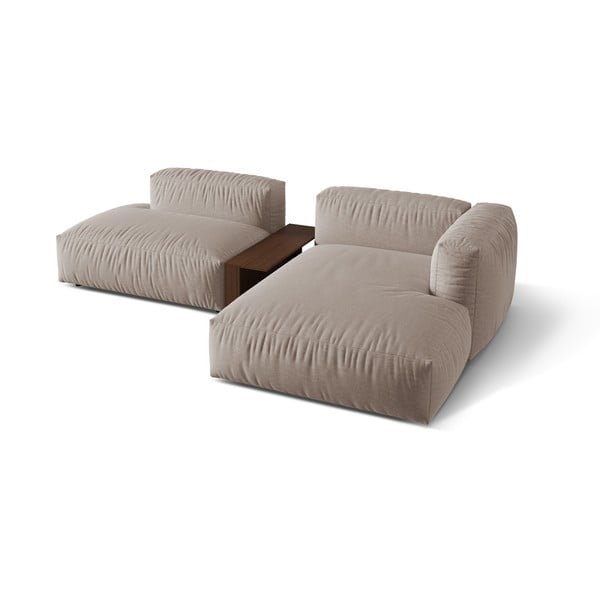 Bež kotna sedežna garnitura (desni kot) Martina – Micadoni Home-image-2