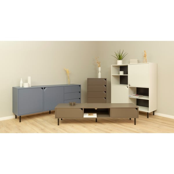 Modra nizka komoda 177x77 cm Corner - Tenzo-image-1