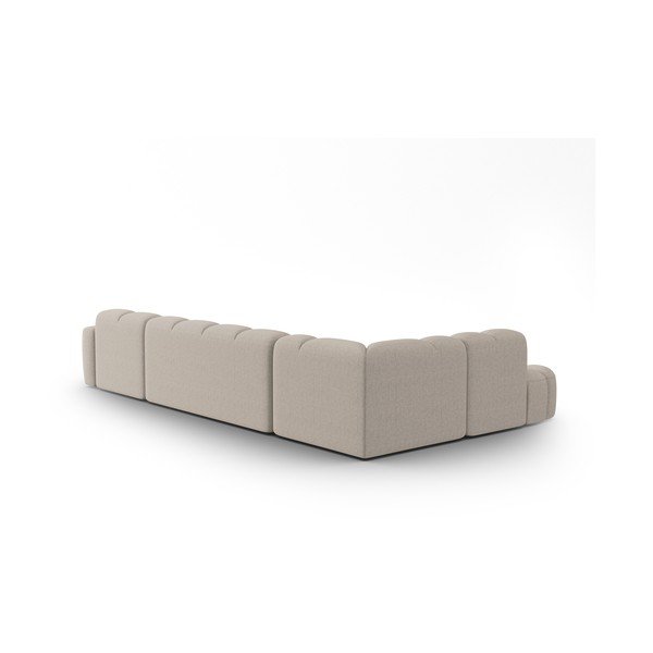 Bež kotna sedežna garnitura Lisa – Micadoni Home-image-4