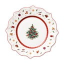 Belo-rdeč porcelanast božični krožnik Toy´s Delight Villeroy&Boch, ø 24 cm