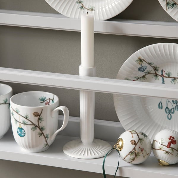 Svečnik iz bele keramike Kähler Design Hammershoi, višina 12 cm-image-2