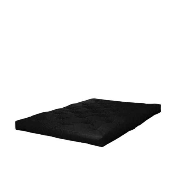 Črna srednje trda futonska vzmetnica 140x200 cm Coco – Karup Design