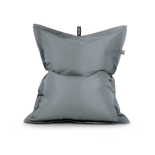 Siva vreča za sedenje iz umetnega usnja Pad XL – So Soft?