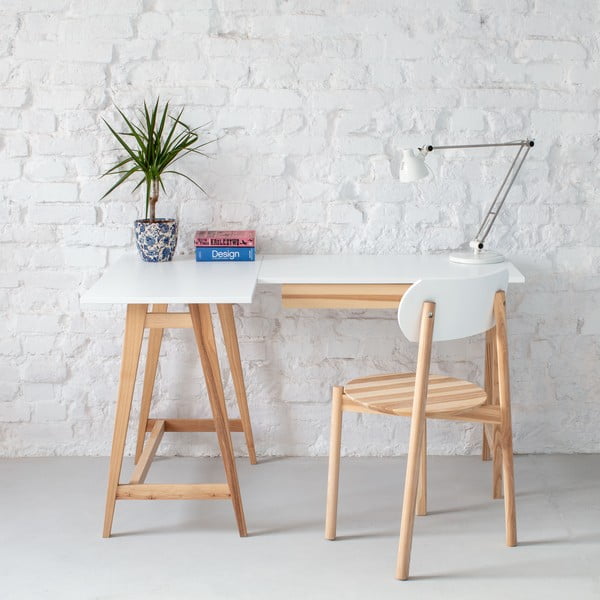 Pisalna miza z belo ploščo 85x115 cm Luka - Ragaba-image-1
