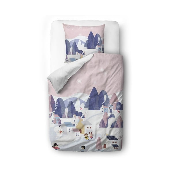 Otroška posteljnina iz bombažnega satena 140x200 cm Pink Sky - Butter Kings