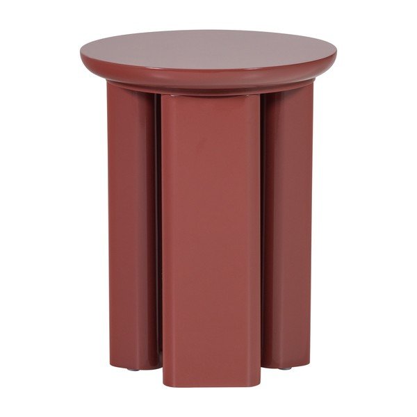 Okrogla stranska mizica v sijajnem dekorju ø 40 cm Orivo – WOOOD-image-2