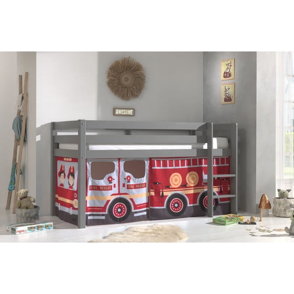 Otroške zavese v kompletu za posteljo 4 ks 195x75 cm Fire Truck – Vipack-image-1