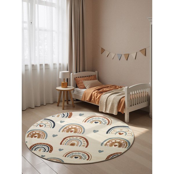 Kremno bela otroška preproga ø160 cm Bowie – Hanse Home-image-2