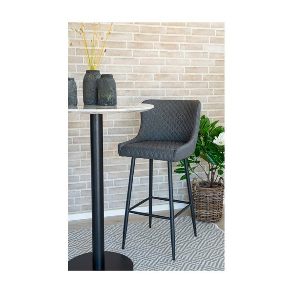 Temno siv barski stol 105 cm Dallas – House Nordic-image-4