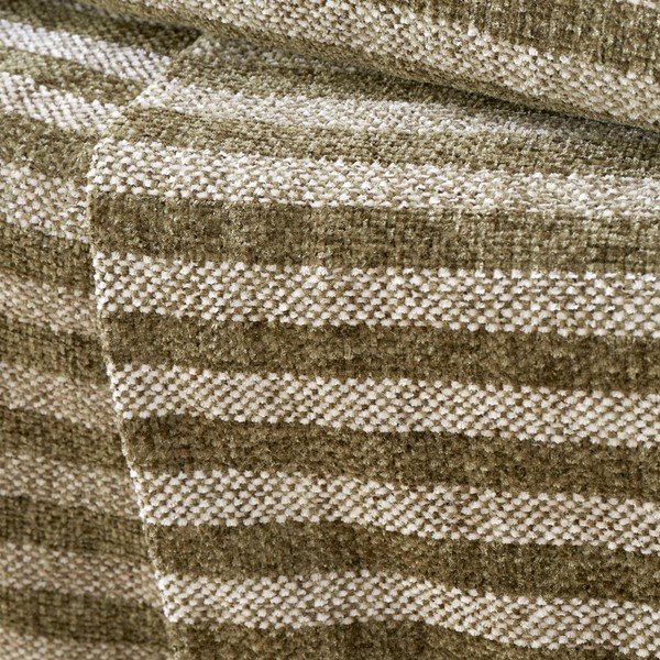 Zelena žametna odeja 130x170 cm Stripe Chenille – Catherine Lansfield-image-2