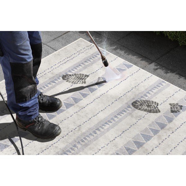 Modro-krem zunanja preproga NORTHRUGS Bahamas, 160 x 230 cm-image-1