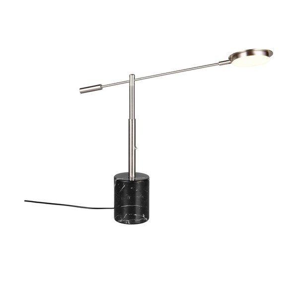 Črno-srebrna LED namizna svetilka (višina 65 cm) Fiore – Trio Select-image-4