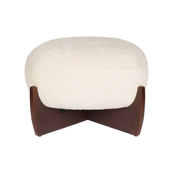 Bež tabure iz tkanine bouclé Emilius – Dutchbone