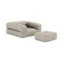 Raztegljiv fotelj Karup Design Cube Linen Beige
