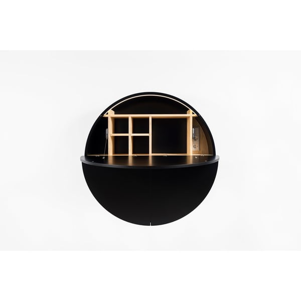 Črna večnamenska stenska miza EMKO Pill-image-2