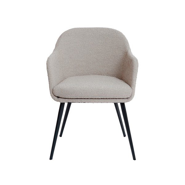 Bež oblazinjen jedilni stol z nasloni za roke Leone – Light & Living-image-1