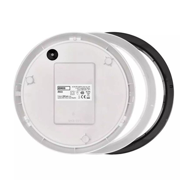 Mat črna LED stropna svetilka s senzorjem gibanja Zuri – EMOS-image-3