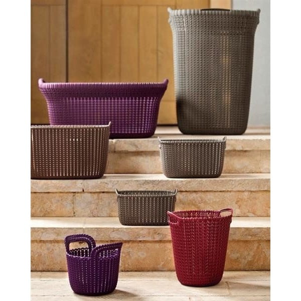 Bež koš za perilo Curver Knit Hamper, 57 l-image-1