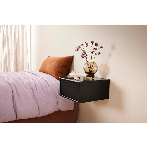 Črna stenska nočna omarica Mistral - Hammel Furniture-image-1