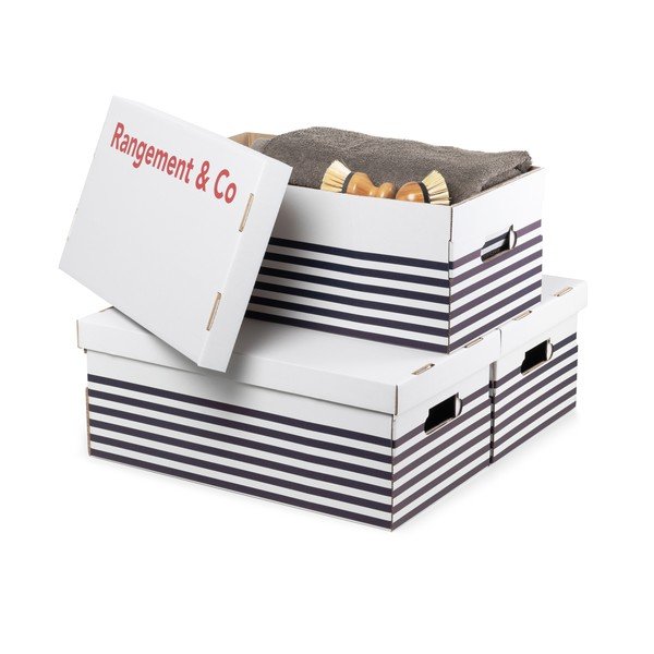 3-delni komplet škatel Compactor Marinieres, 20 x 30 cm-image-4