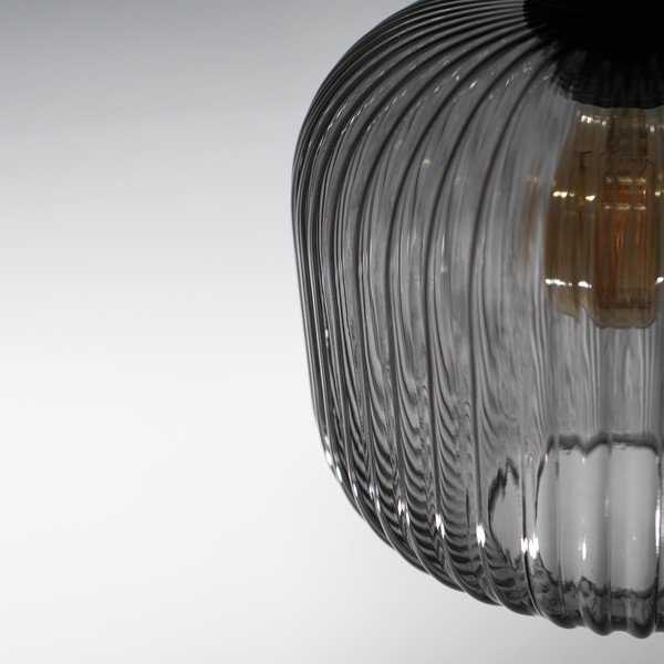 Črna viseča svetilka SULION Garbo, višina 127,5 cm-image-1