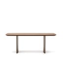 Rjava jedilna miza v orehovem dekorju 100x200 cm Litto – Kave Home