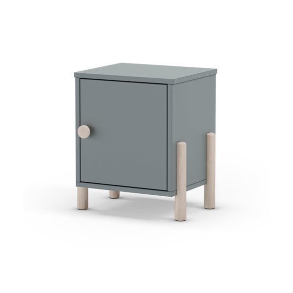 Prašno zelena otroška nočna omarica iz masivnega bora Enola – Marckeric-image-3