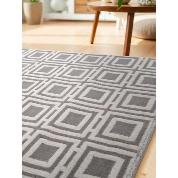 Siv/kremno bel tekač 80x240 cm Perles Howlite – Elle Decoration-image-3