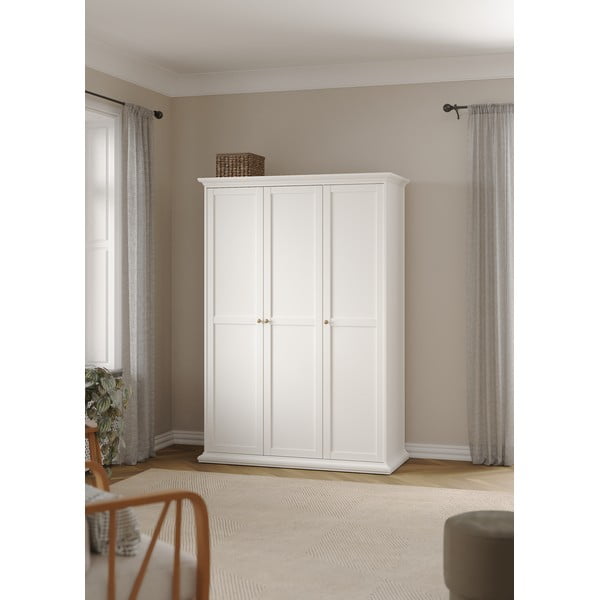 Bela garderobna omara 139x201 cm Paris – Tvilum-image-1