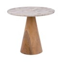 Okrogla stranska mizica z mizno ploščo v marmornem dekorju ø 50 cm Force   – Leitmotiv