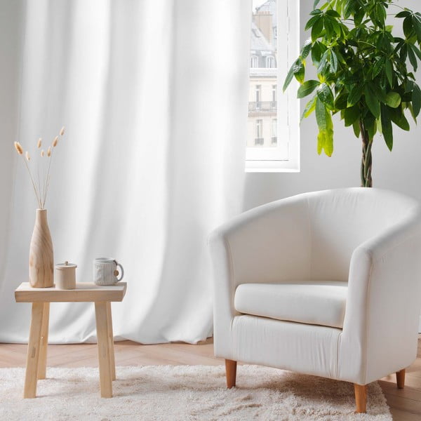 Bela izolacijska zavesa iz mikrovlaken 135x260 cm Micropolar – douceur d'intérieur-image-4