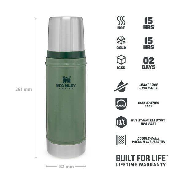 Zelena termovka s skodelico  470 ml – Stanley-image-4