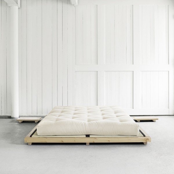 Postelja z vzmetnico Karup Design Dock Comfort Mat Natural Clear/Natural, 160 x 200 cm-image-3
