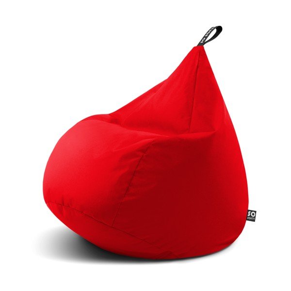 Rdeča vreča za sedenje Drop XL – So Soft?