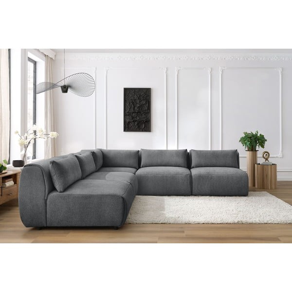 Siv kotni kavč (obojestranski) Jeanne - Bobochic Paris-image-1