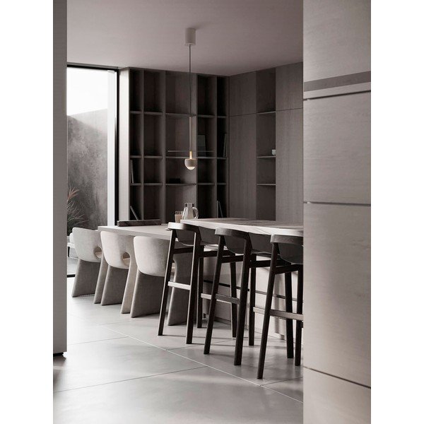 Bež aluminijasta LED viseča svetilka ø 30 cm Edem – Nova Luce-image-2