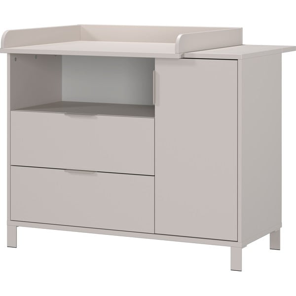 Kremno bela otroška komoda s previjalnim pultom 115x102x77 cm Alkmaar – Germania-image-3