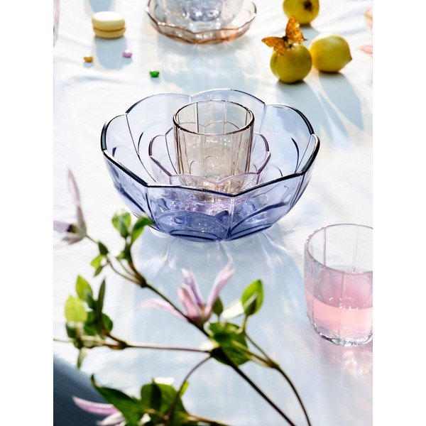 Svetlo modra steklena skleda ø 23 cm Lily - Holmegaard-image-2